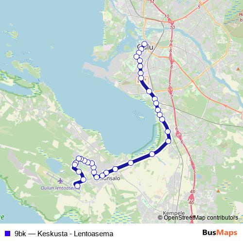 9bk bus Line Map