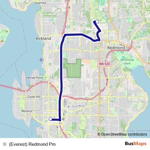 (Everest) Redmond Pm bus Line Map