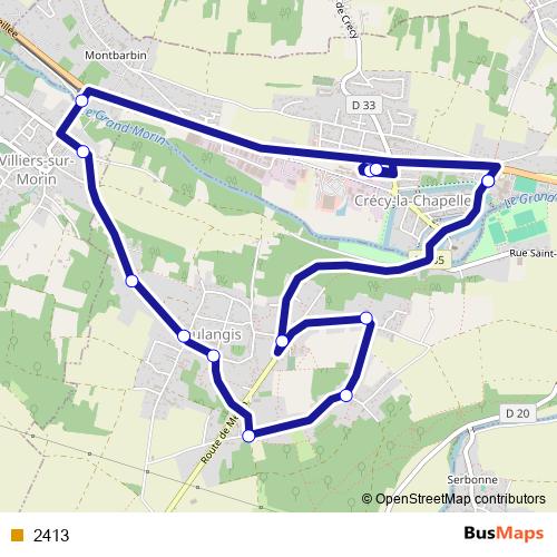 2413 bus Line Map