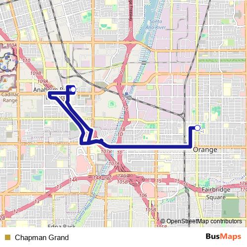 Chapman Grand bus Line Map
