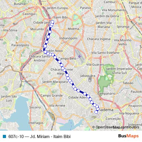 607c-10 bus Line Map