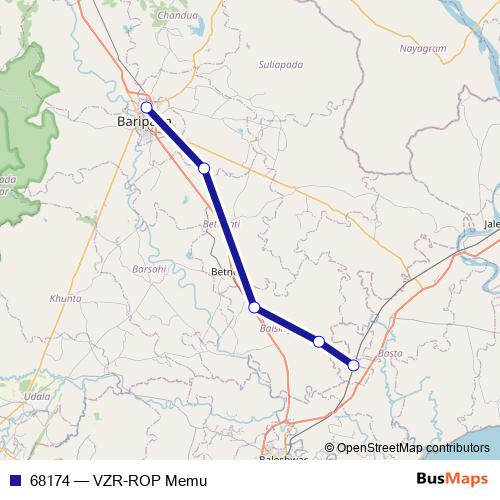 68174 rail Line Map