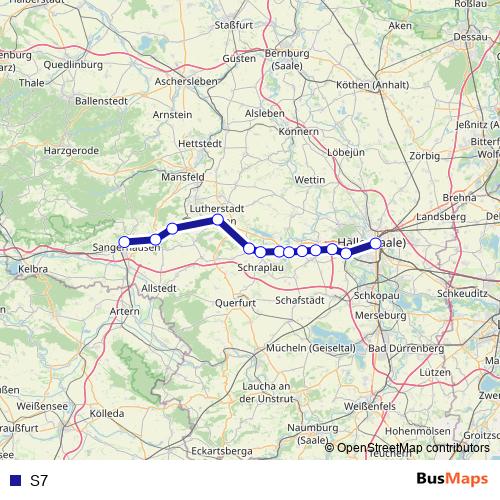 S7 bus Line Map