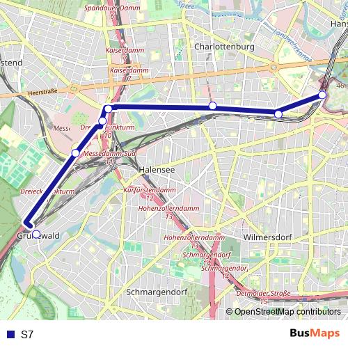 S7 bus Line Map