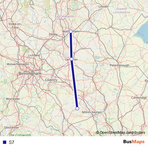 S7 bus Line Map