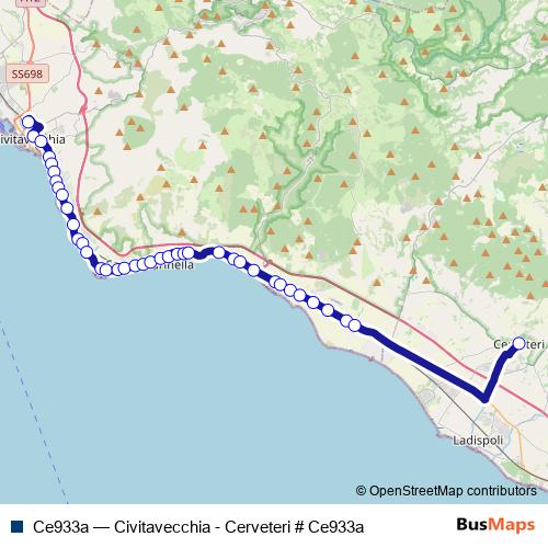 Ce933a bus Line Map