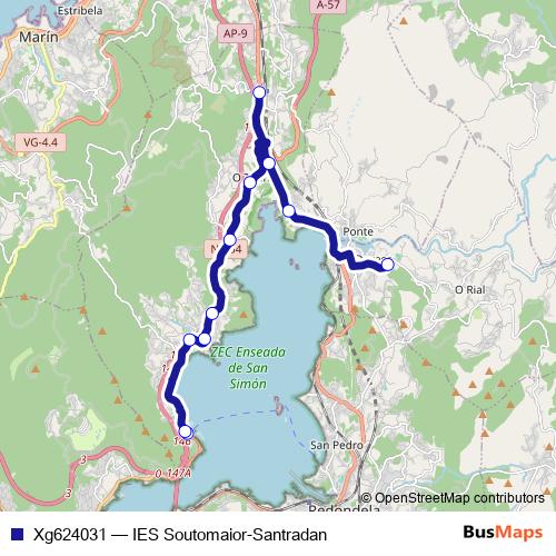 Xg624031 bus Line Map