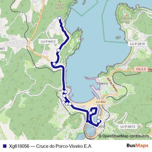 Xg618056 bus Line Map