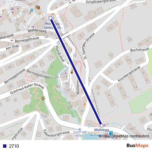 2710 funicular Line Map