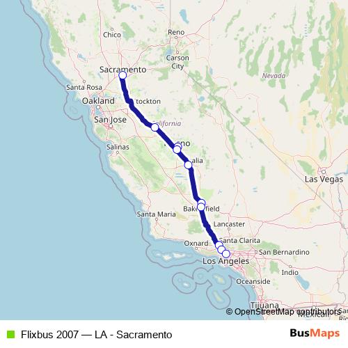 Flixbus 2007 bus Line Map