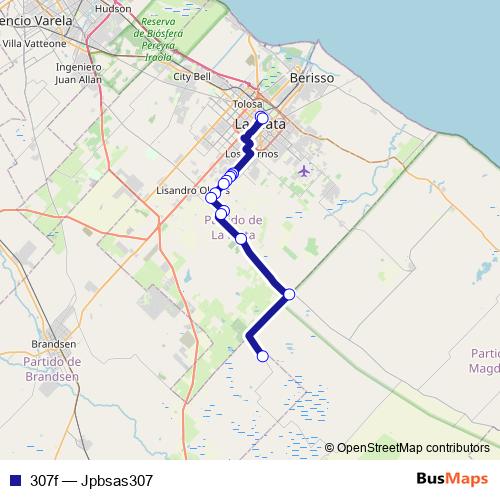 307f bus Line Map