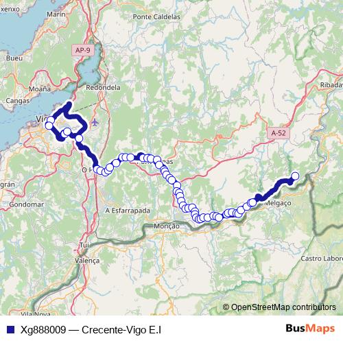Xg888009 bus Line Map