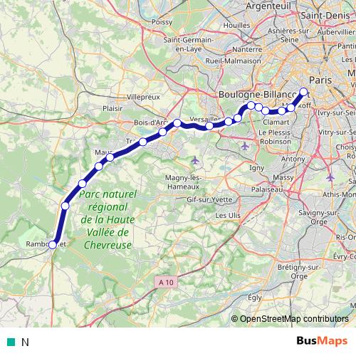 N rail Line Map
