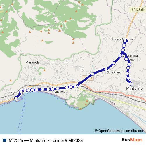 Mt232a bus Line Map
