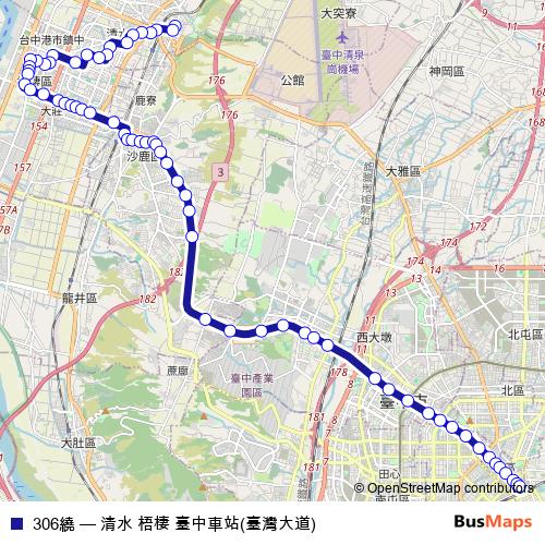 306繞 bus Line Map