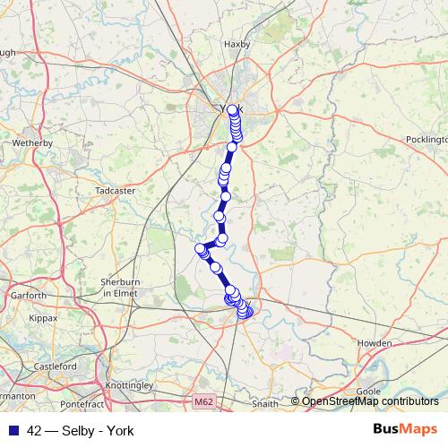 42 bus Line Map