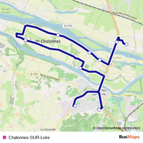 Chalonnes-SUR-Loire bus Line Map