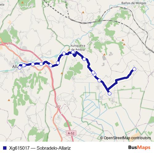 Xg615017 bus Line Map