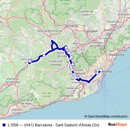 L1559 bus Line Map