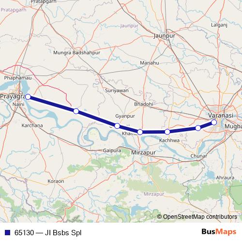 65130 rail Line Map