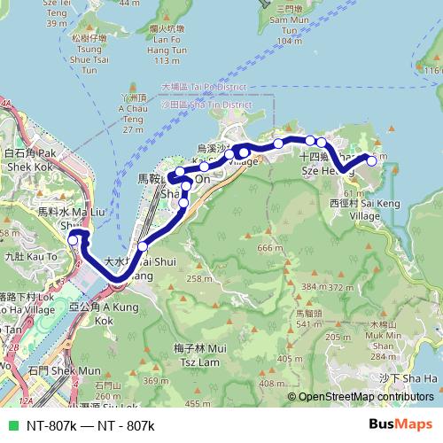 NT-807k bus Line Map