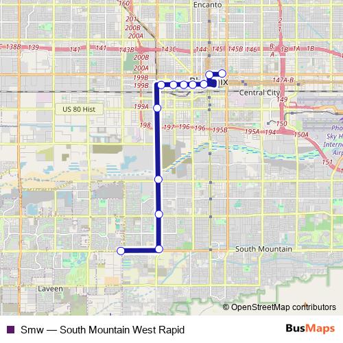 Smw bus Line Map