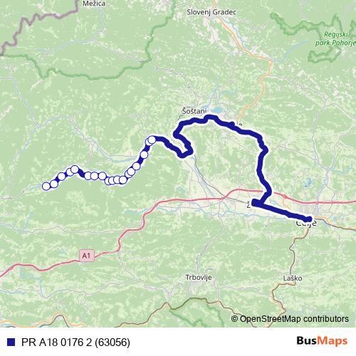 PR A18 0176 2 (63056) bus Line Map