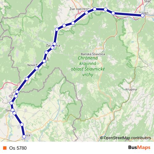 Os 5780 rail Line Map