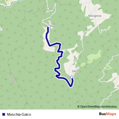 Meschia-Gaico bus Line Map
