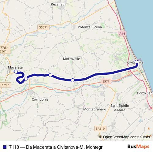 7118 rail Line Map