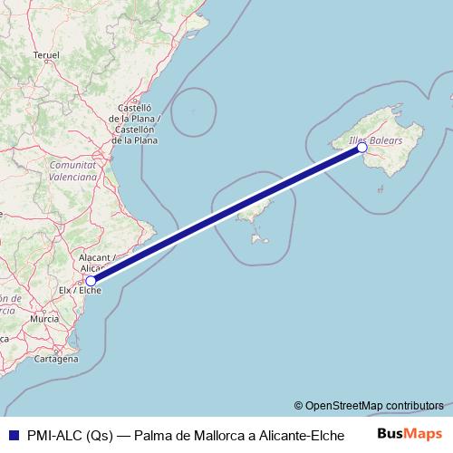 PMI-ALC (Qs) air Line Map