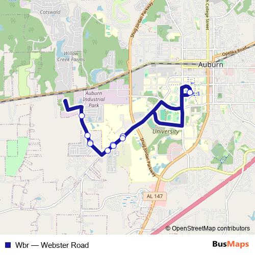 Wbr bus Line Map