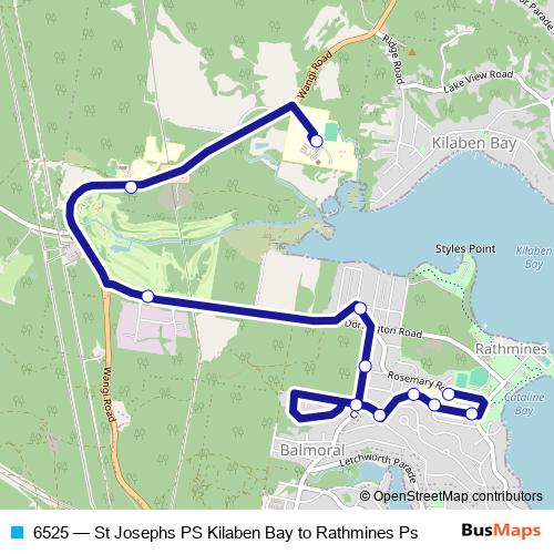 6525 bus Line Map
