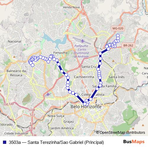 3503a bus Line Map