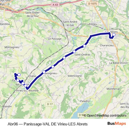 Abr06 bus Line Map