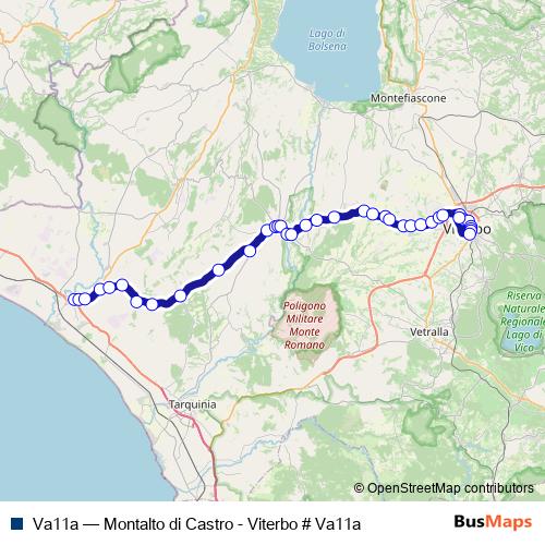 Va11a bus Line Map