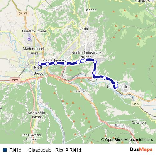 Ri41d bus Line Map