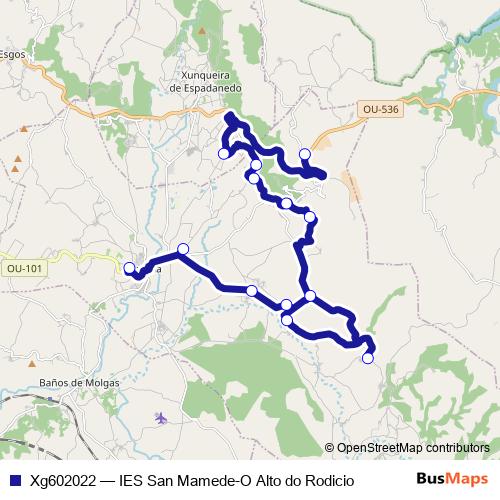 Xg602022 bus Line Map