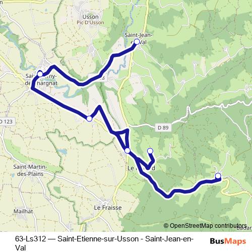 63-Ls312 bus Line Map