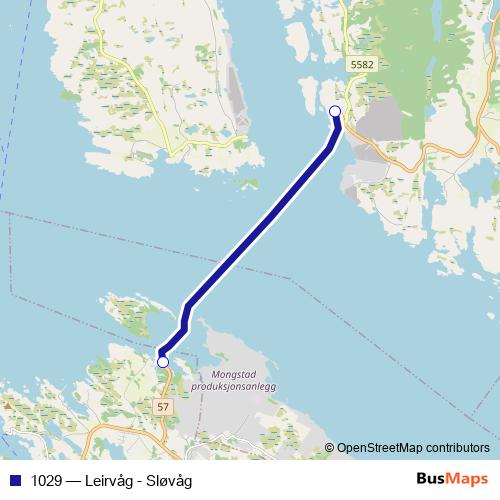 1029 ferry Line Map