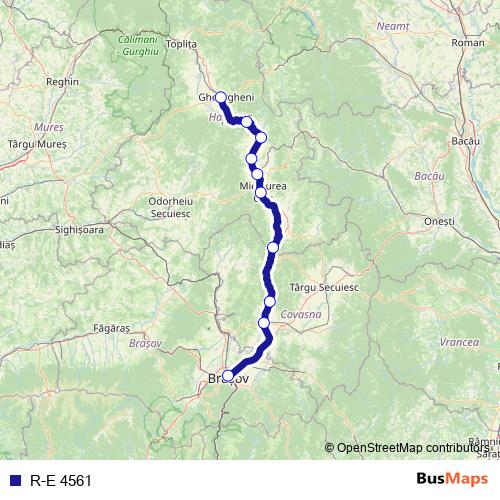 R-E 4561 rail Line Map