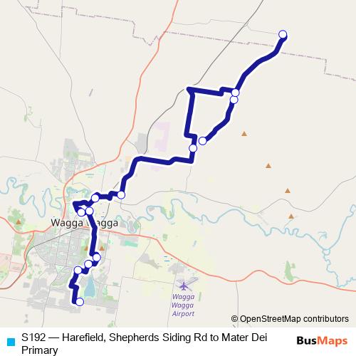 S192 bus Line Map