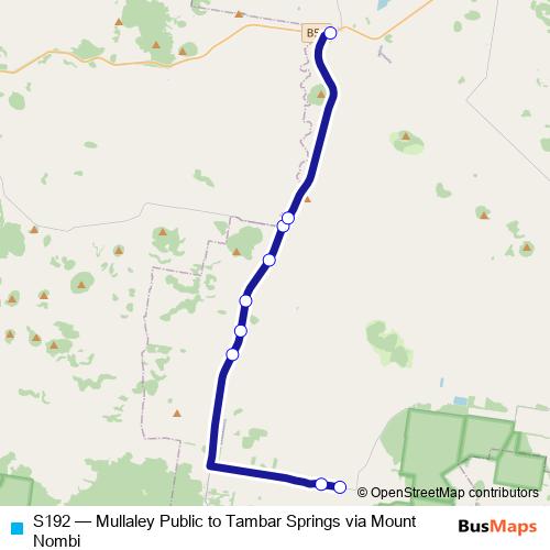 S192 bus Line Map