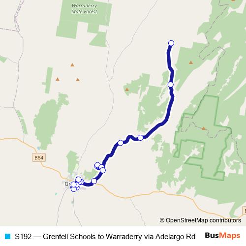 S192 bus Line Map