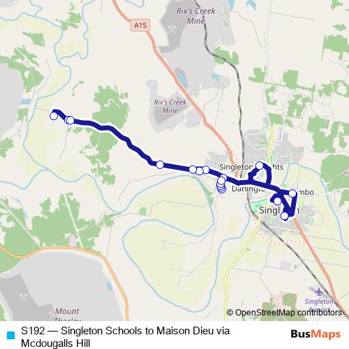 S192 bus Line Map