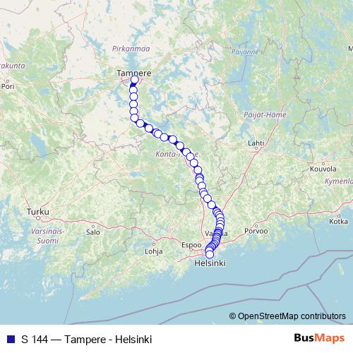 S 144 rail Line Map