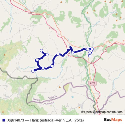 Xg614073 bus Line Map