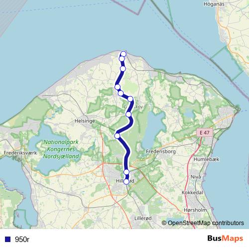 950r rail Line Map