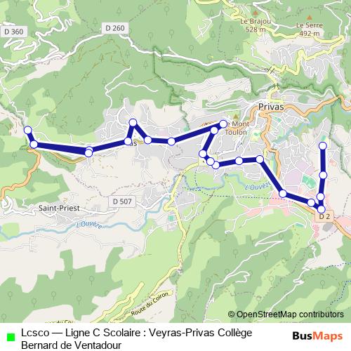 Lcsco bus Line Map