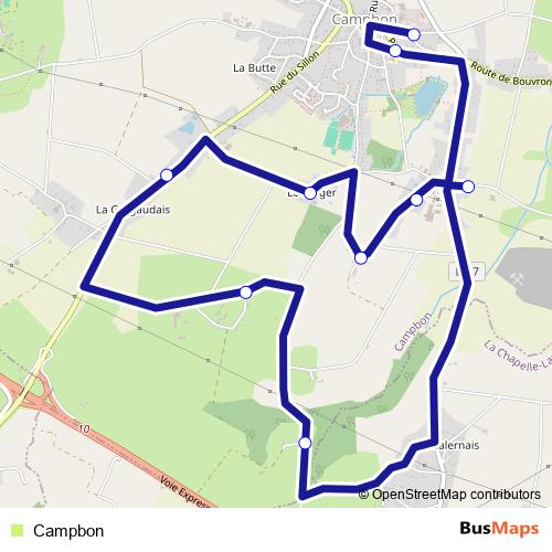 Campbon bus Line Map